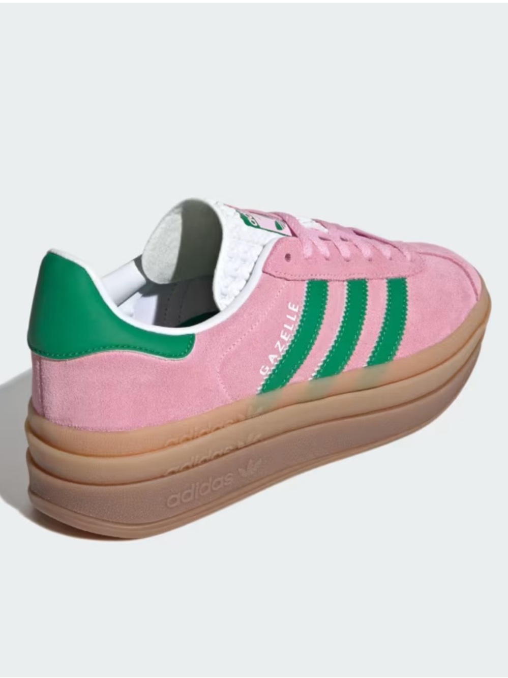 adidas Gazelle Bold True Pink / Green / Cloud White - Picture 3 of 13